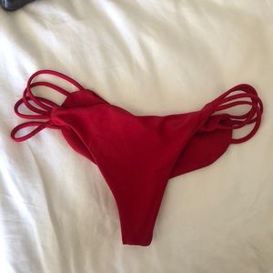 Merilee’s Swimwear red bottoms. Size M.